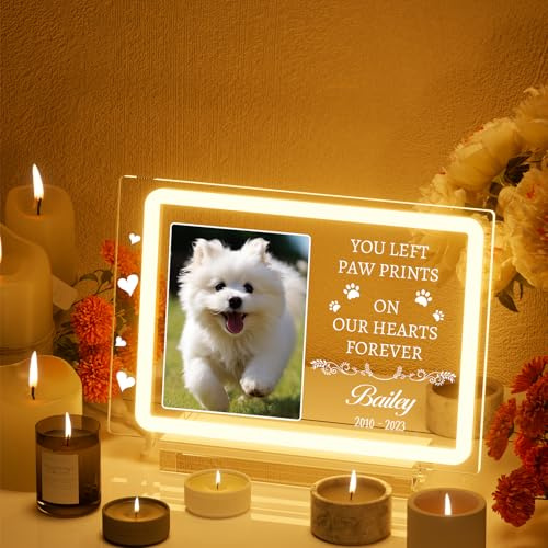 witfox Personalisiert Gedenktafel für Haustiere Erinnerung Personalisiert Erinnerung Hundandenken An Verstorbenen Hund Gedenktafel Hund Trauer Hund GedenkstäTten & Bestattungen für Hunde