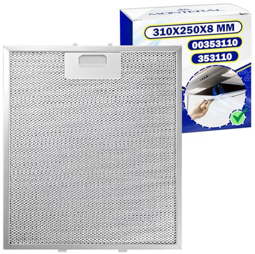 Aluminium Anti Fett Filter Dunstabzugshaube 310x250x8 mm 00353110 für Bosch | für Siemens für Neff für Constructa – MONTERAL