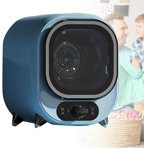 Secadora de condensador pequeño, capacidad de 5 kg, secadora portátil compacta para el hogar, apartamentos y caravanas, con secadora giratoria, capacidad de carga de 0,8 kg