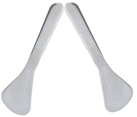 TOBBOMEY 2pezzi Spatola Per e Maschere Per Strumento Per Della Bastoncini Per Massaggio Degli Occhi Leggero e Portatile Per Quotidiano