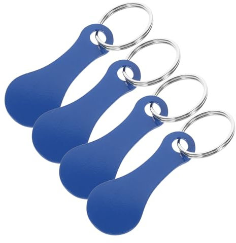 GETAJGHSD 4Pcs Carrello Della Spesa Portachiavi Carrello Moneta o Della Spesa o o Della Spesa Chiavi i Della Spesa Portachiavi Accessorio Pendente Shopping Chip