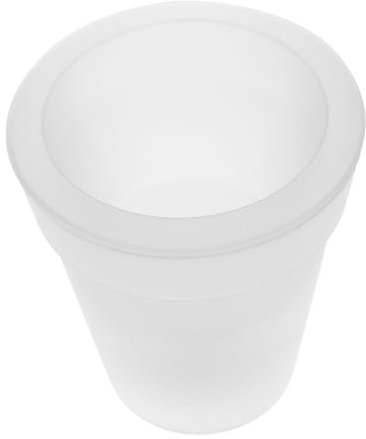 Gatuida Solar Powered Flower Pot and Led Planter for Garden and Patio, Waterproof Outdoor Glowing Vase with White Light, Decorative Illuminated Solar Planters for Home Plants