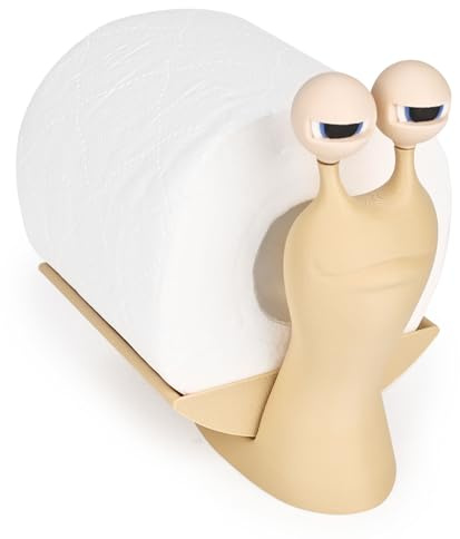 bssmmai 3D-Gedruckter Toilettenpapierhalter in Schneckenform, Ersatzrollenhalter Toilettenpapier für Zuhause, Duschräume und WC-Dekoration, Klorollenhalter Lustig Stehend ohne Bohren