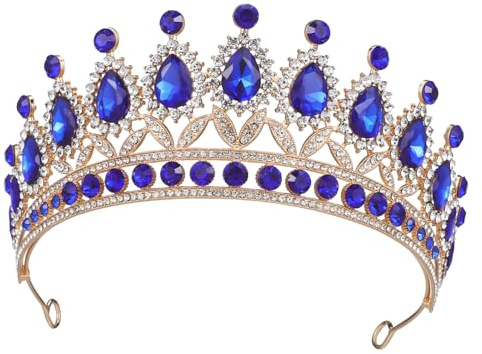 VALICLUD Tiara Pour Femme Couronne De Mariage Diadème De Bal Accessoire Brillant Pour Soirée Fiançailles Anniversaire