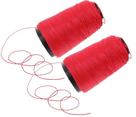 HOMSFOU 2 di spago in nylon per edilizia e giardinaggio durevole di filo intrecciato in muratura resistente alle intemperie e versatile per progetti fai da te marcatura e uso esterno