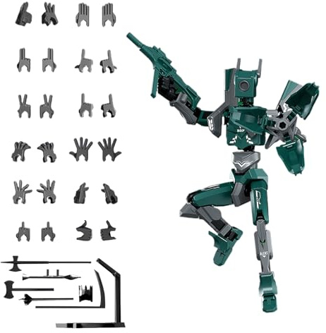 Figura de acción impresa en 3D, muñeca articulada articulada, modelo de escritorio personalizado, diseño coleccionable multicolor, juego totalmente articulado para exhibir la decoración de la