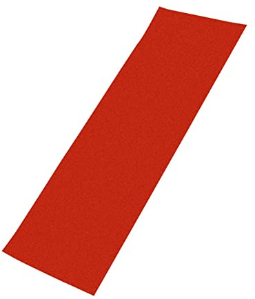 Jiakalamo Anti Slip Skateboard Grip Tape, 9 × 33 inch Skateboards Sticker Waterproof Outdoor Grip Tape for Stairs Skateboards Scooters, Easy to Cut(Red)