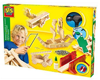 SES Creative SES Werkzeugset Luxus Kinder-Bastelkit, Mehrfarbig