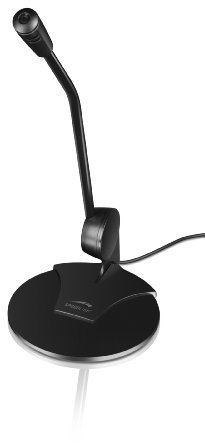 Speedlink SL-8702-SBK Pure - Microfono vocale da tavolo, colore: Nero