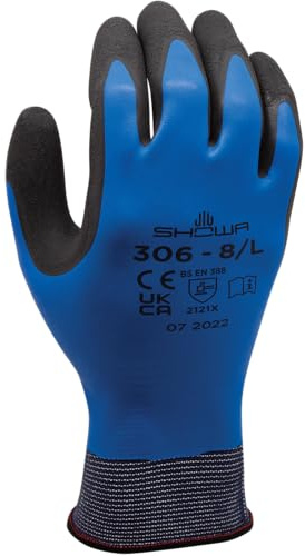 SHOWA Gant ultra-léger avec technologie de microfibre (MFT PRO) et revêtement de paume en mousse de polyuréthane, conçu avec un fil technique, manipulations complexes, Tailles XXL