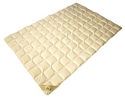 betten-traum-land Sommer-Steppdecke aus Wildseide und Baumwolle aus kontrolliert biologischem Anbau, 100% natürlich, hypoallergen, kühles Hautgefühl, Natur, 155x220 cm