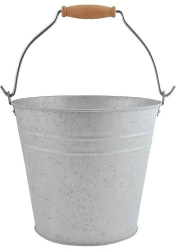 Esschert Design Altzink Eimer 5 Liter, 26,4x22,4x21,7 cm