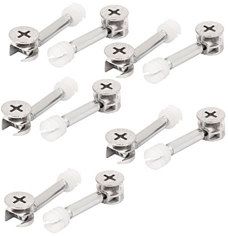 Aexit Herrajes para muebles Herrajes de conexión metálicos Camilla excéntrica Tuerca de (model: K4288IIVI-6929LP) rueda 10 juegos