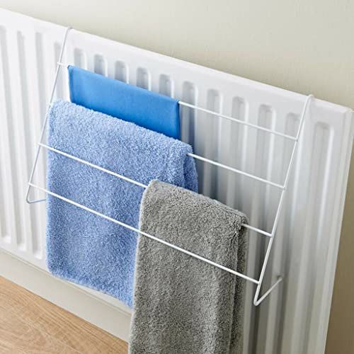 Vivo Technologies 1 Pack of 4 Bar Radiator Airer Dryer Clothes Drying Rack Rail Towel Holder Hang L48xH38cm