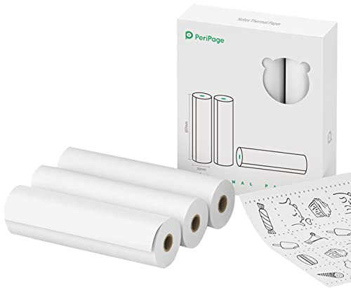 Benkeg 107 x 30 mm Hinweise Thermopapierrolle BPA-frei Nicht klebendes Quittungsdruckpapier Wasserdicht Ölfest Reibungssicher für A9 Max / A9s Max