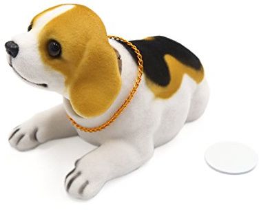 Ruilogod Beagle Designed Shaking Head Nodding Dog Doll Bobblehead Decor Ornament for Car (id: 5c1 e64 6b9 95c 3fa