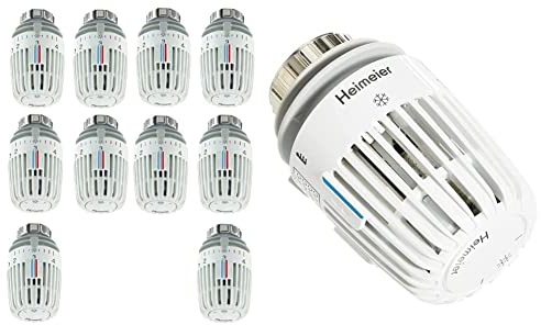 Heimeier Typ 10x Thermostatkopf 6000-00.500, weiß & IMI Heimeierkopf 6000-00.500 passend für Gewinde M30x1,5 mit Frostschutzstellung