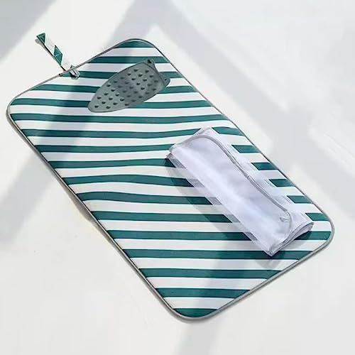 NILZA Alfombrilla De Planchado De Algodón, Manta De Planchar De Viaje, Alfombrilla De Planchar para Planchar, Lavadora, Secadora, 90x48cm (Color : E)