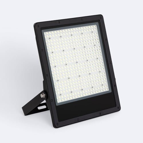 LEDKIA LIGHTING LED Fluter 200W Dimmbar TRIAC 170 lm/W IP65 ELEGANCE Slim PRO Schwarz Für Garten, Terrasse, Patio, 5000K 120º Kaltweiß