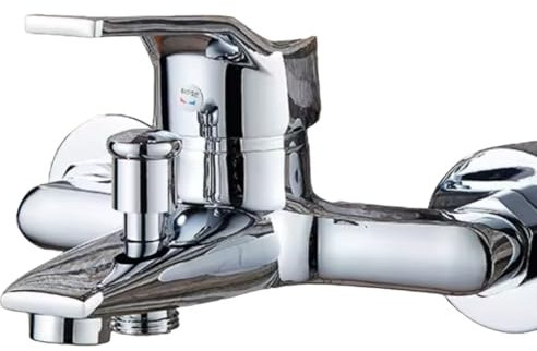 Monomando Bañera, Grifo Ducha de Baño Cromado, Grifo Monomando Ducha de Acero Inoxidable