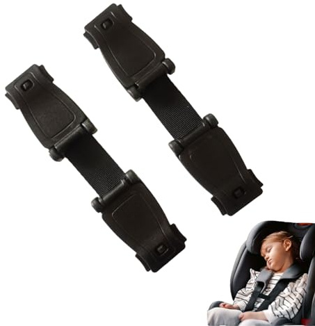aqlbhz 2 Correas de Asiato de Coche antiescape, arnés antiescape para Asiato de Coche, Clip para el Pecho, Clip de Seguridad para Asiato de Coche para Correa para prevenir niños, Correa de Asiato