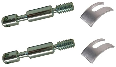 cyclingcolors Kit de 2X Goujon d'assemblage de lit Meuble diamètre 6mm x Longueur 50mm 4 Trous + 2X Etrier ferrure Fourchette 38mm Acier vis Filetage Direct