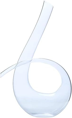 Rotwein Dekanter, Handgefertigte Kristallkaraffe, Rotweinflasche, Brandy, Champagner, Whisky, Dekanter, Ausgießer, Hochzeitsgeschenk, 1,3 l