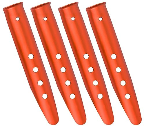 16 Stück U-förmige Bodennägel, Sandpfähle, Campingzelt-Bodenbefestigungspfähle, Strandschirm, Zelt, Campingzubehör, Zeltheringe, Aluminiumnägel, Reis