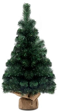 künstliche Weihnachtsbaum, künstliche grüne Tannenbaum Mini Weihnachtsbaum Künstlich Unechter Tannenbaum Kleiner Weihnachtsbaum Tisch Mini Weihnachtsbaumschmuck Weihnachts Bastelbaumdekoration