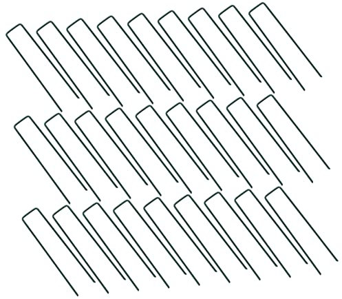 CIMAXIC Piquets De Jardinage pour Pelouse 50 Pièces Piquets De Sol en Forme De U pour Pelouse Simulée