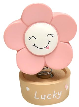 Gatuida 1Stück Kreative Sonnenblumen Harz Wackelfigur Für Auto Desktop Deko Süße Sonnenblumen Dekoration Einzigartige Autoinnenraum Deko Zufälliger Stil