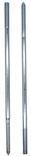 SKIR'CO (10 pièces) Boulons de suspension M10 x 300 mm, Vis à cheville à filetage double extrémité, Boulons à double tête