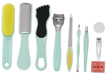 OFFIGAM 10stücke Teiliges Pediküre Fußpflege Langlebige Hornhautfeilen Und Fußnail-trimmer Sanftes Peeling Für Gesunde Füße Für Nagelpflege Zuhause Und Unterwegs