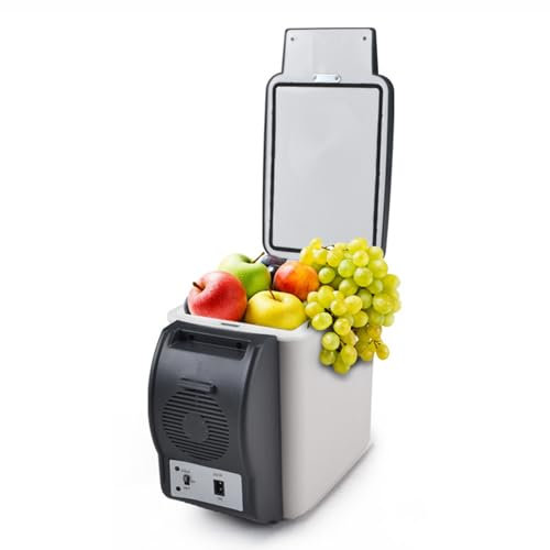 Générique Mini Frigo 6L, 12V, Refroidisseur Et Réchauffeur, Mini Réfrigérateur, Portable À Compression Réfrigérateur De Voiture, Glacière Electrique Voiture Pour Voiture, Bureau, Dortoir, Silencieux