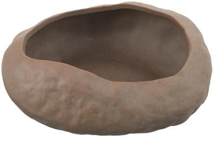 LOLIPPYY Maceta de Cerámica Diseño de Piedra Artificial para Cactus y Suculentas Decorativo Resistente Fugas para Interior para Escritorio y Muebles Delicados