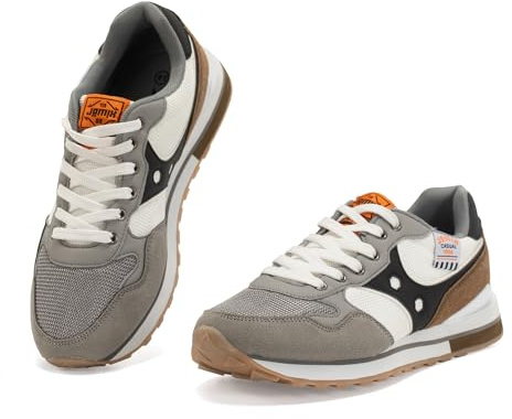 JOMIX Scarpe da Ginnastica Uomo Casual Running Sneakers retrò Leggero Sportive Comode Moda Antiscivolo Camminata Tennis Fitness