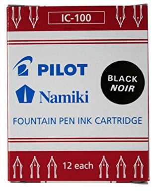 Pilot Ink Cartridge Namiki, for Capless Fountain pens, Black, VE = 1.