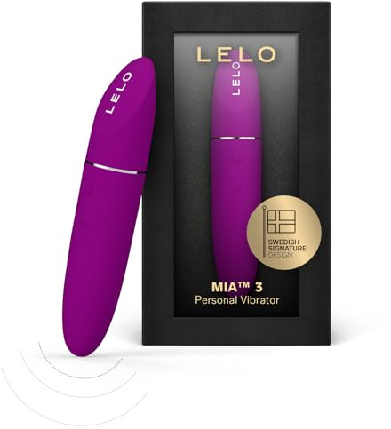 LELO MIA 3 - Mini Personal Massager, Discreet Clitoral Vibrator, Deep Rose