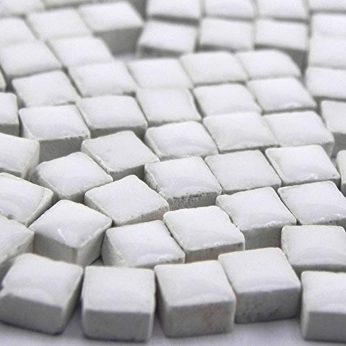 ALEA Mosaic Mini Mosaïque (5x5x3mm), 1000 tesselles, Blanc perlé, WW02