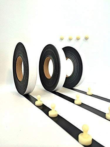 Smagtron Ferroband Eisenband - Selbstklebendes Magnetband - Magnetleiste, Magnetstreifen, Magnetklebeband, Perfekt Für Magnete - Ideal für Büro und Bildungsprojekte – 20mm x 10m x 0,75mm | Braun