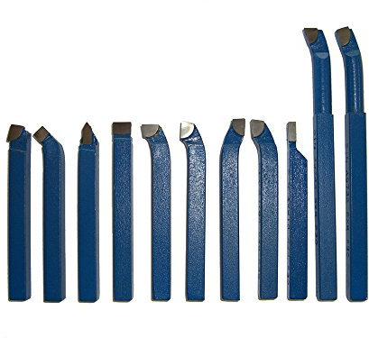 PAULIMOT Drehmeißel-Set 11-teilig mit Hartmetallplatten P30, DIN 4976, 20 mm