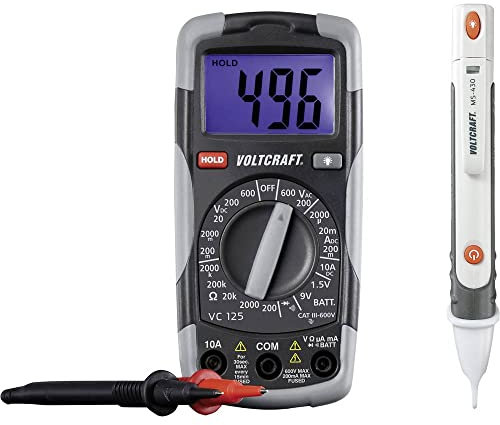 VOLTCRAFT DT-TEST-KIT 150 Hand-Multimeter digital CAT III 600 V Anzeige (Counts): 2000