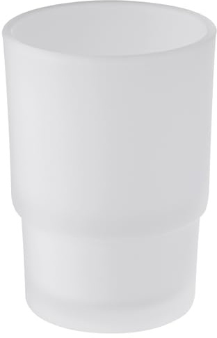 Tumbler Glass, Frosted Bathroom Rinsing Cup, Replacement Tumbler for Aomasi Toothbrush Holder