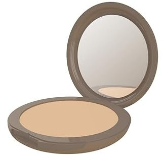 Neve Cosmetics fondotinta compatto con specchietto incorporato Flat Perfection levigante, coprenza media | Medium Warm