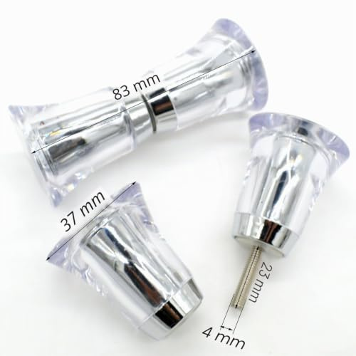 YUANQIAN - Pomello per porta della doccia in acciaio inox, maniglia per porta della doccia, pomello per doccia, maniglia per porta della doccia, guarnizioni, pulsante per doccia, lucido a doppio