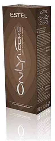 Estel Only Look - Tintura professionale per sopracciglia marrone, 50 ml + 30 ml, per uso su ciglia e sopracciglia, per pelle sensibile, durata 3-4 settimane