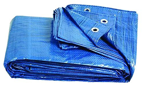 Tarpaulin Waterproof Heavy Duty - Universal Blue/Green tarp Sheet - Premium Quality Cover Tarpaulin Furniture Cover Camping Sheet (4m x 5m)