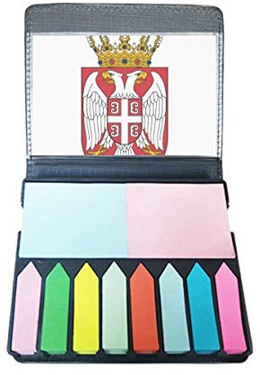 Serbia Europa National Emblem selbstklebende Notizzettel Farbe Page Marker Box