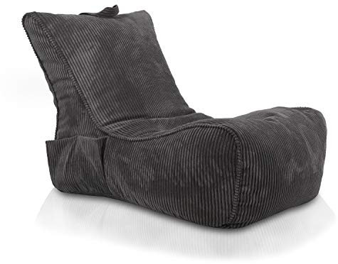 Ecopuf Sitzsack Cord - Sitzsäcke - Bean Bag - Sitzsack mit Füllung zum Kinderzimmer und zum Wohnzimmer - für Erwachsene und Kinder