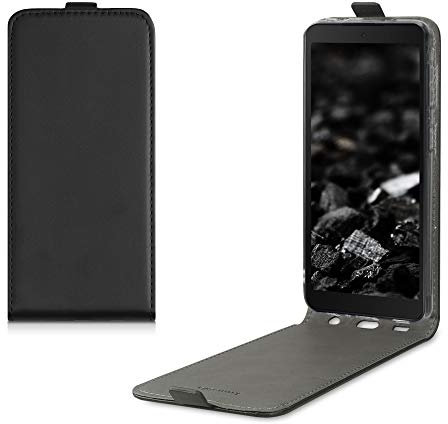 kwmobile Schutzhülle kompatibel mit Samsung Galaxy Xcover 5 - Hülle Handy - Flip Case Handyhülle Schwarz